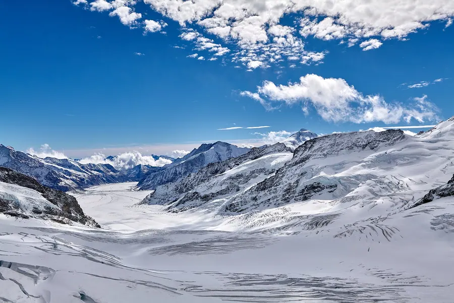 Der Aletschgletscher vom Jungfraujoch
