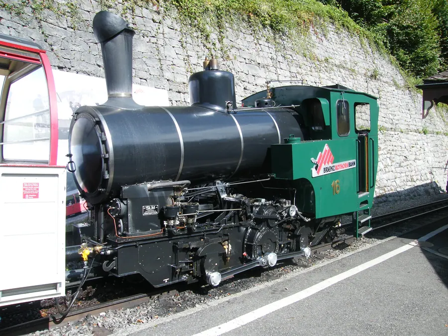 Dampflokomotive 16 der Brienz Rothorn Bahn