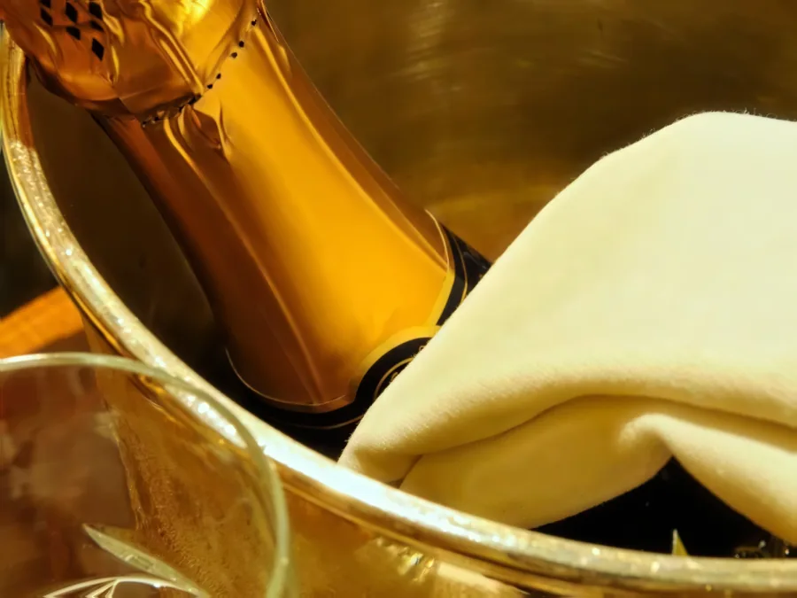 Champagner im Kühler