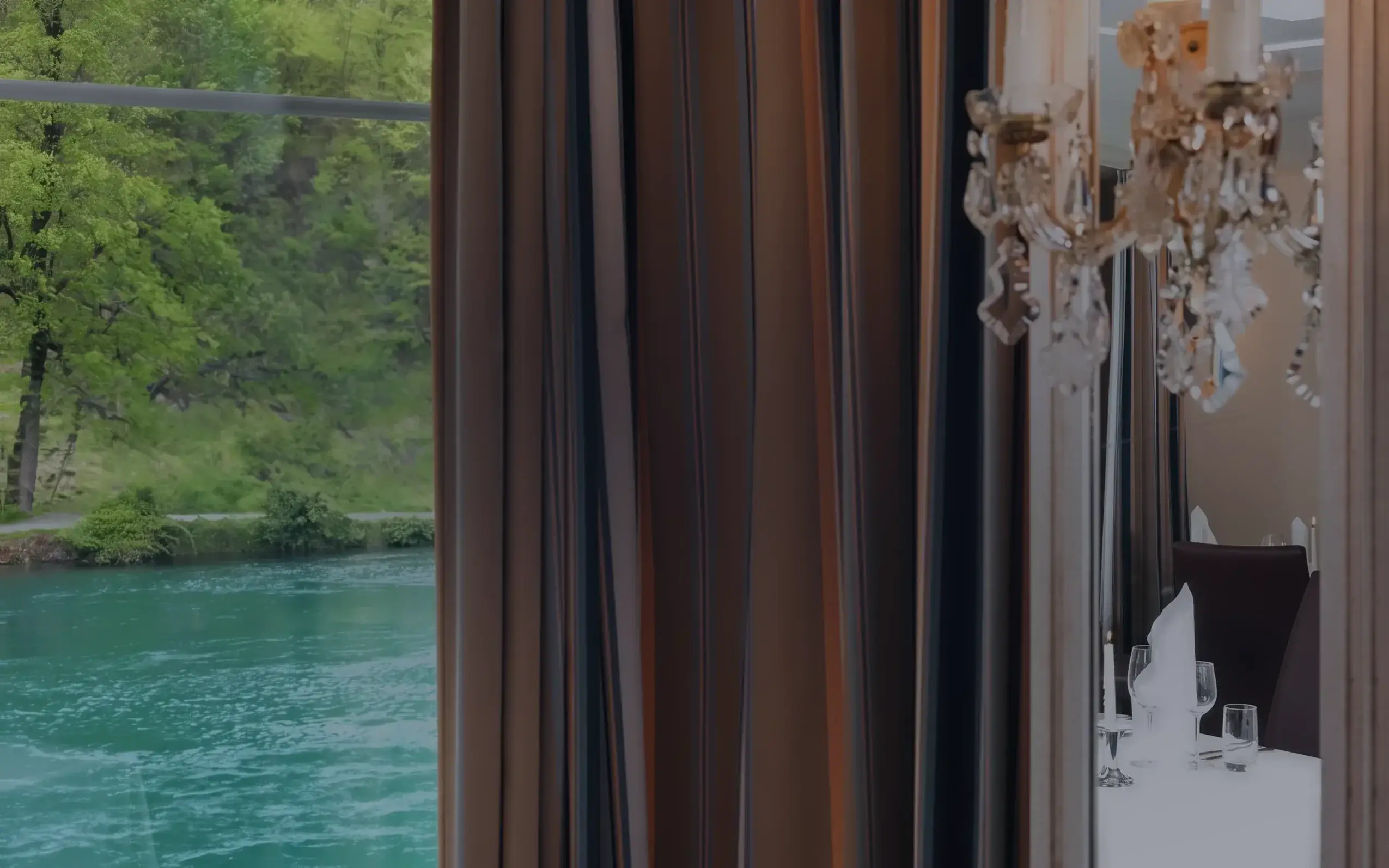 Blick aus dem Restaurant «L’Ambiance» auf die Aare