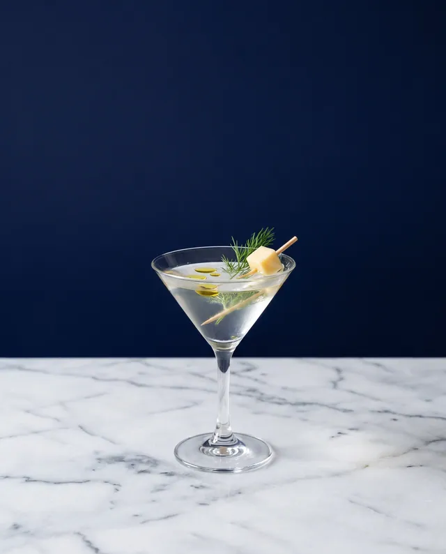 Olive oil & Dill Martini