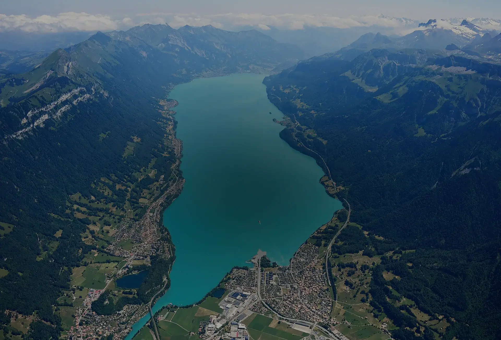 Der Brienzersee von oben
