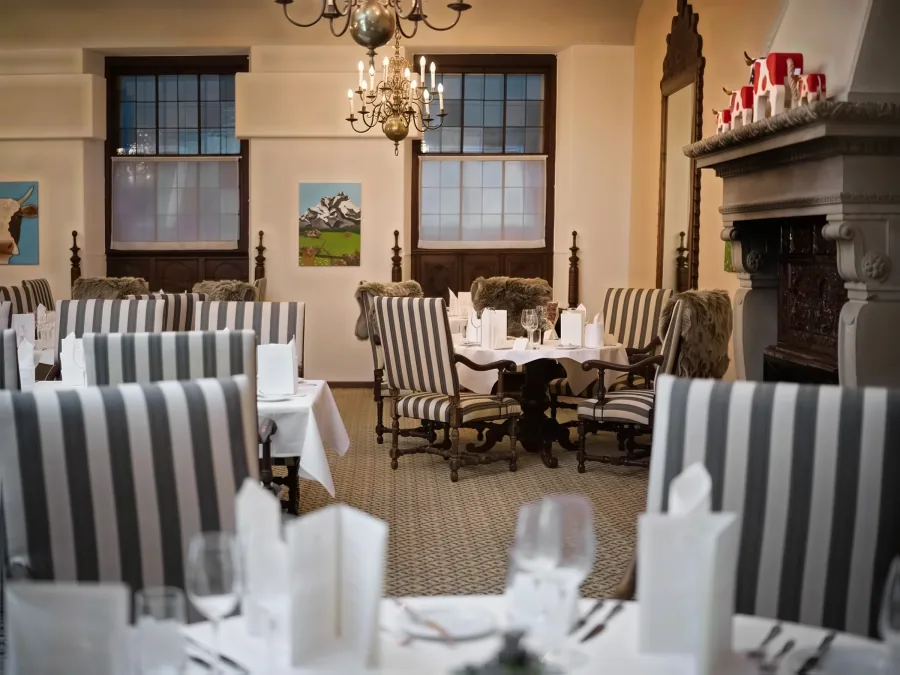 Das Restaurant «La Petite Suisse» mit dem Kamin