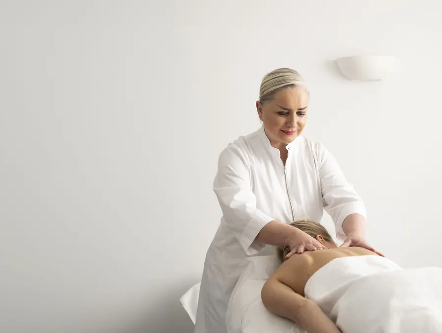 Eine Rückenmassage