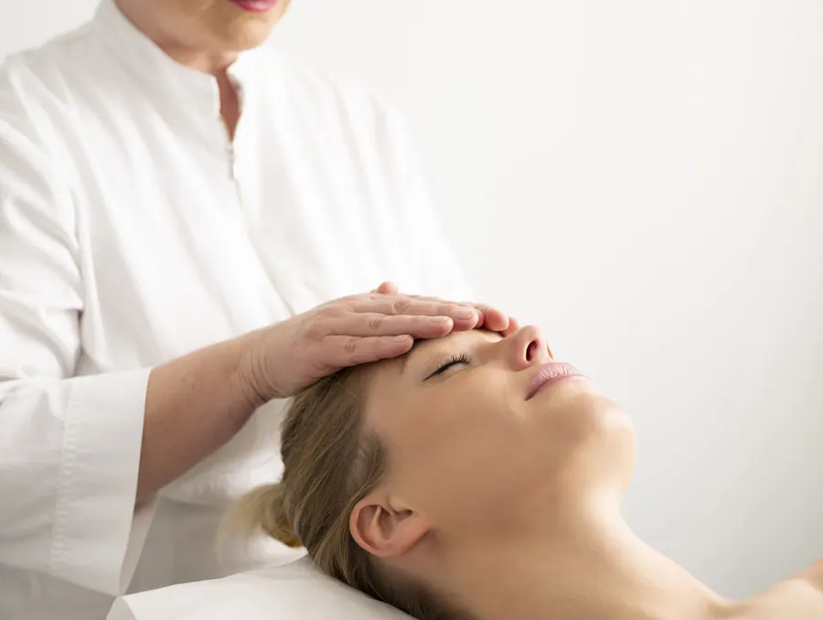 Eine Kopfmassage