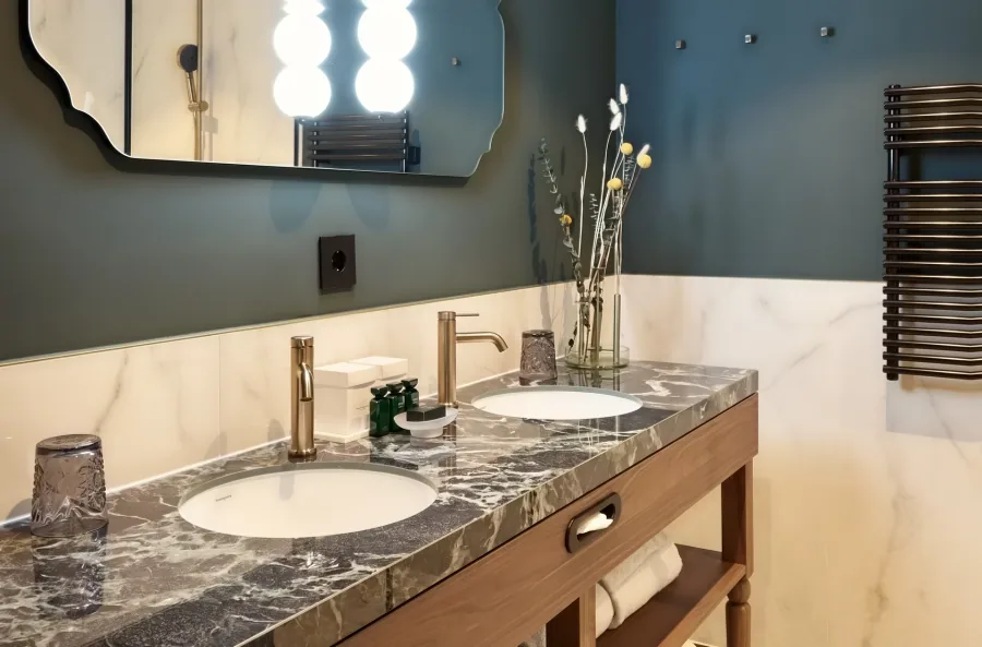 Das Badezimmer im Doppelzimmer Comfort